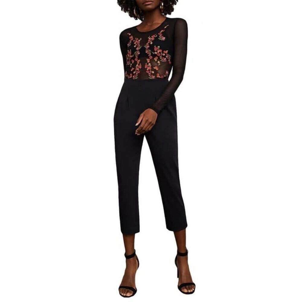 BCBGMAXAZRIA Women's Pin Tuck Pleated High Waist Pants In Black Size XXS $238